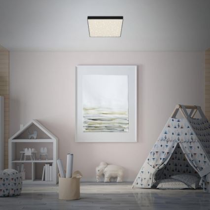 Briloner 7078-415 - LED Ceiling light STAR SKY LED/21W/230V 4000K 28x28 cm black