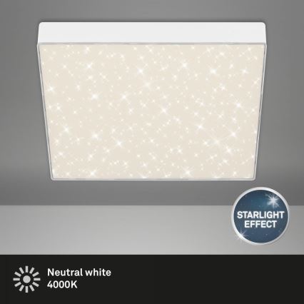 Briloner 7078-416 - LED Ceiling light STAR SKY LED/21W/230V 4000K 28x28 cm white