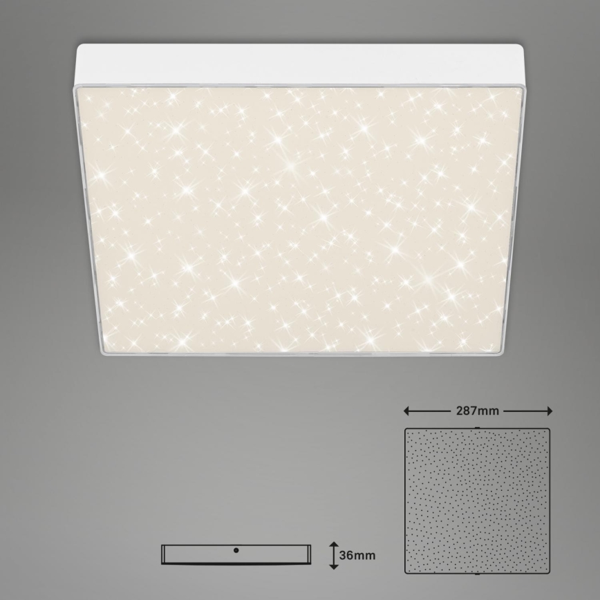 Briloner 7078-416 - LED Ceiling light STAR SKY LED/21W/230V 4000K 28x28 cm white
