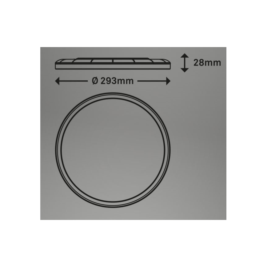 Briloner 7079-015 - LED Dimmable ceiling light SLIM LED/18W/230V 2700-6500K + remote control