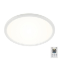Briloner 7079-016 - LED Dimmable ceiling light SLIM LED/18W/230V 2700-6500K + remote control