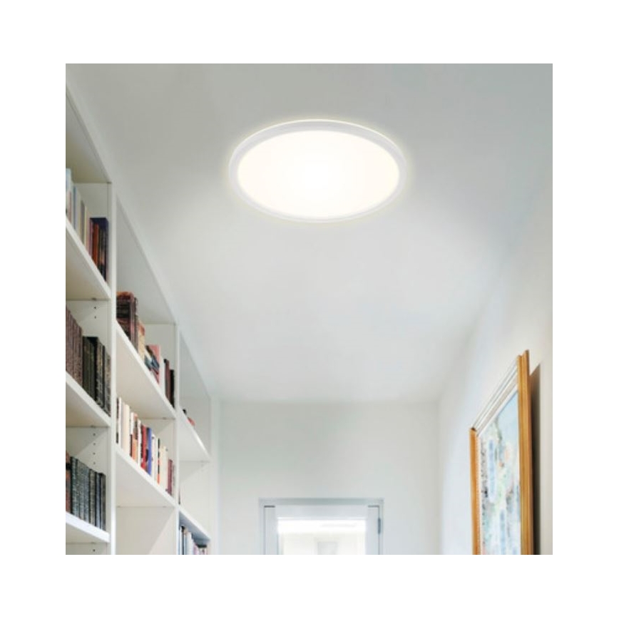 Briloner 7079-016 - LED Dimmable ceiling light SLIM LED/18W/230V 2700-6500K + remote control