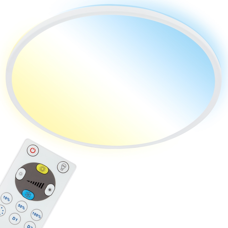 Briloner 7080-016 - LED Dimmable ceiling light SLIM LED/22W/230V 2700-6500K + remote control