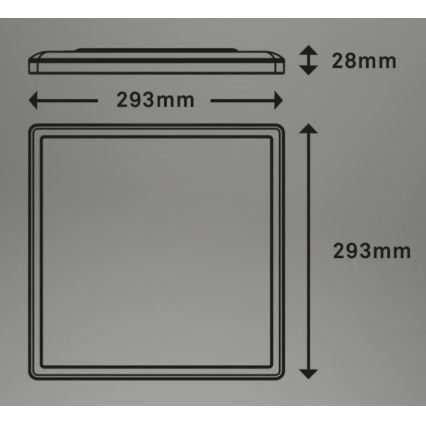 Briloner 7081-015 - LED Dimmable ceiling light SLIM LED/18W/230V 2700-6500K + remote control