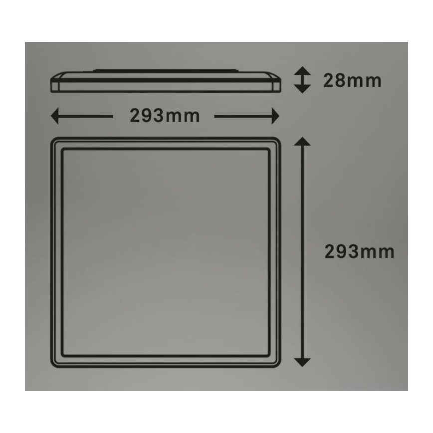 Briloner 7081-015 - LED Dimmable ceiling light SLIM LED/18W/230V 2700-6500K + remote control