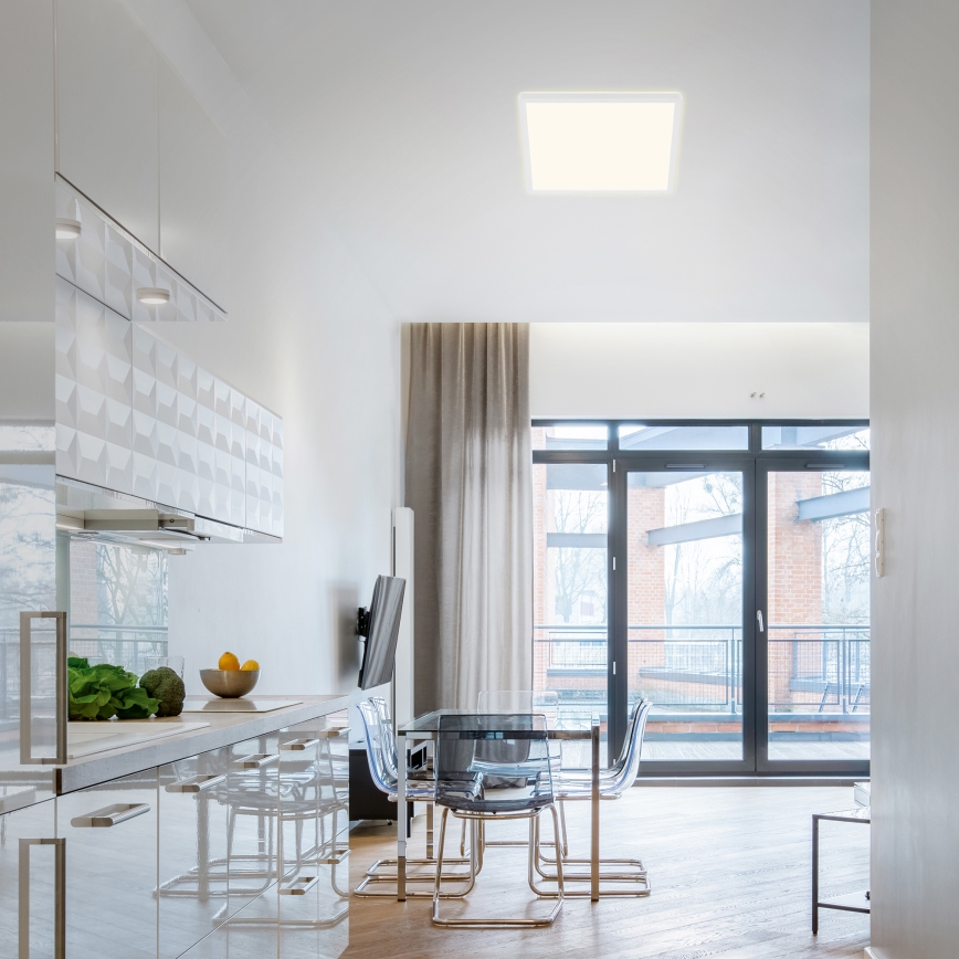 Briloner 7081-016 - LED Dimmable ceiling light SLIM LED/18W/230V 2700-6500K + remote control
