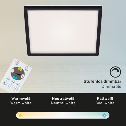 Briloner 7082-015 - LED Dimmable ceiling light SLIM LED/22W/230V 2700-6500K + remote control