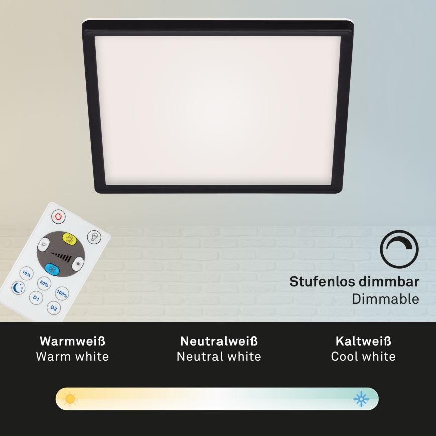 Briloner 7082-015 - LED Dimmable ceiling light SLIM LED/22W/230V 2700-6500K + remote control