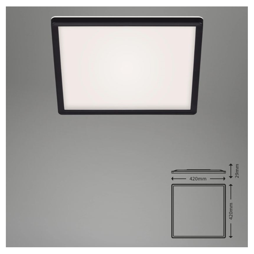 Briloner 7082-015 - LED Dimmable ceiling light SLIM LED/22W/230V 2700-6500K + remote control