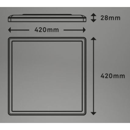 Briloner 7082-016 - LED Dimmable ceiling light SLIM LED/22W/230V 2700-6500K + remote control