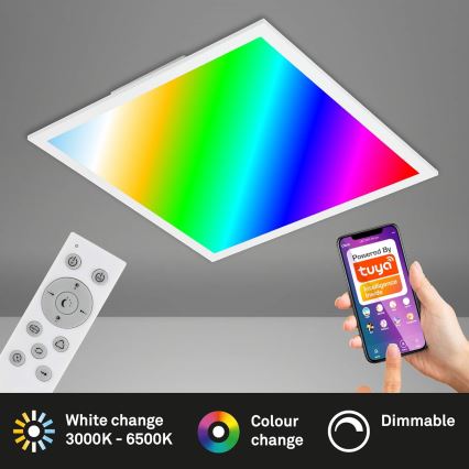 Briloner 7087-016 - LED RGBW Dimmable light SMART LED/24W/230V 3000-6500K Wi-Fi Tuya + remote control
