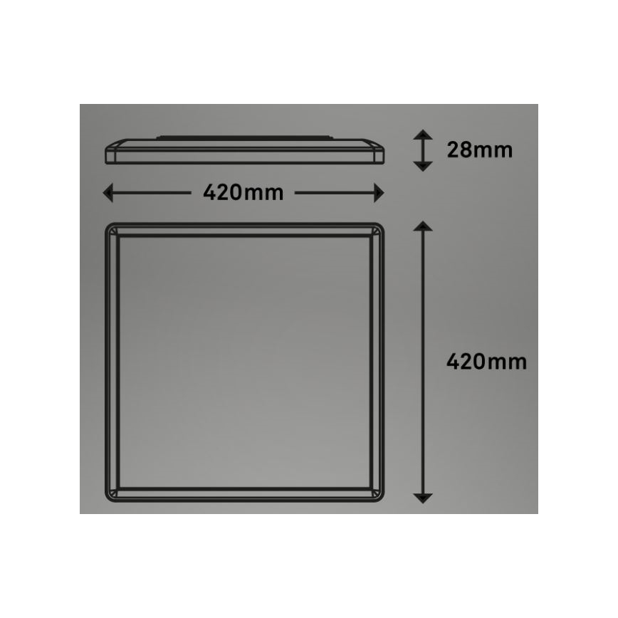 Briloner 7091-416 - LED RGBW Dimmable ceiling light SLIM LED/22W/230V + remote control