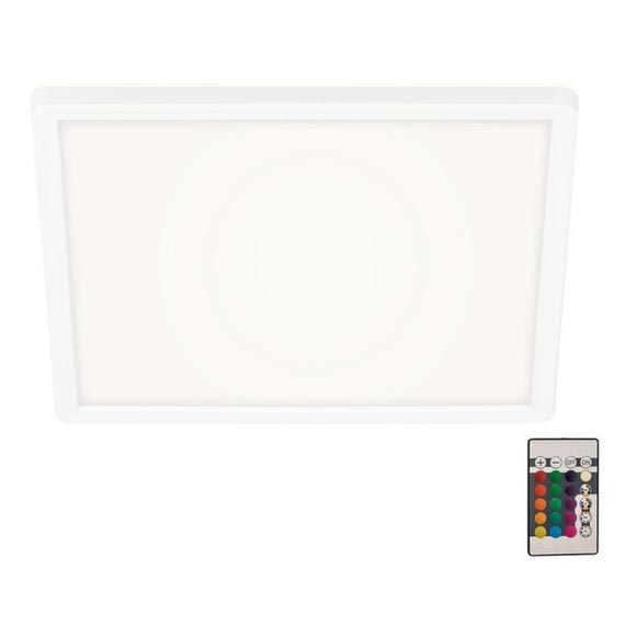 Briloner 7091-416 - LED RGBW Dimmable ceiling light SLIM LED/22W/230V + remote control
