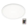 Briloner 7092-416 - RGBW Dimmable ceiling light SLIM LED/15W/230V + remote control