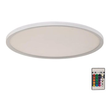 Briloner 7094-416 - LED RGBW Dimmable ceiling light SLIM LED/22W/230V + remote control