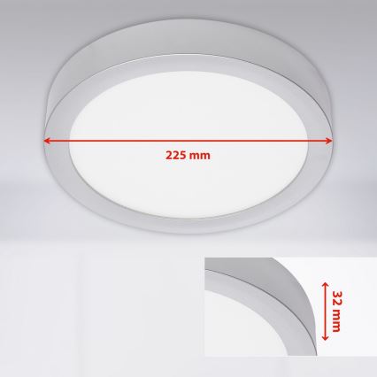 Briloner 7117-014 - LED Ceiling light FIRE LED/16,5W/230V 3000K