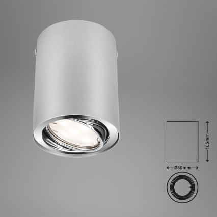 Briloner 7119-014 - LED Spotlight TUBE 1xGU10/5W/230V round