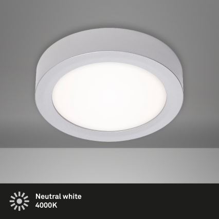Briloner 7122-014 - FIRE LED Ceiling Light LED/11W/230V 3000K dia. 17 cm Silver