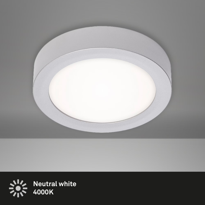 Briloner 7122-014 - FIRE LED Ceiling Light LED/11W/230V 3000K dia. 17 cm Silver