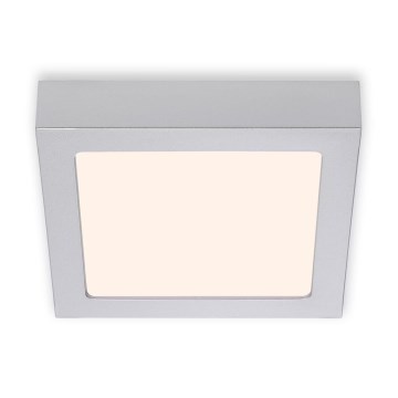 Briloner 7123-014 - FIRE LED ceiling light, 12W, 230V, 3000K, 17x17cm, silver