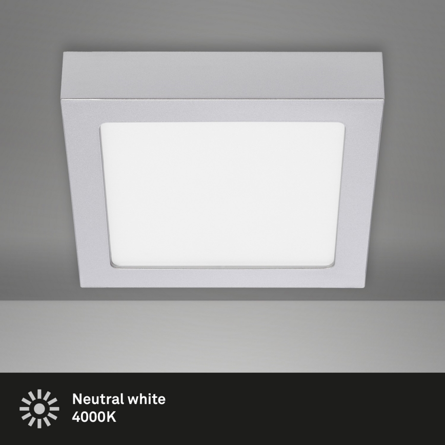 Briloner 7123-414 - LED Ceiling light FIRE LED/12W/230V silver