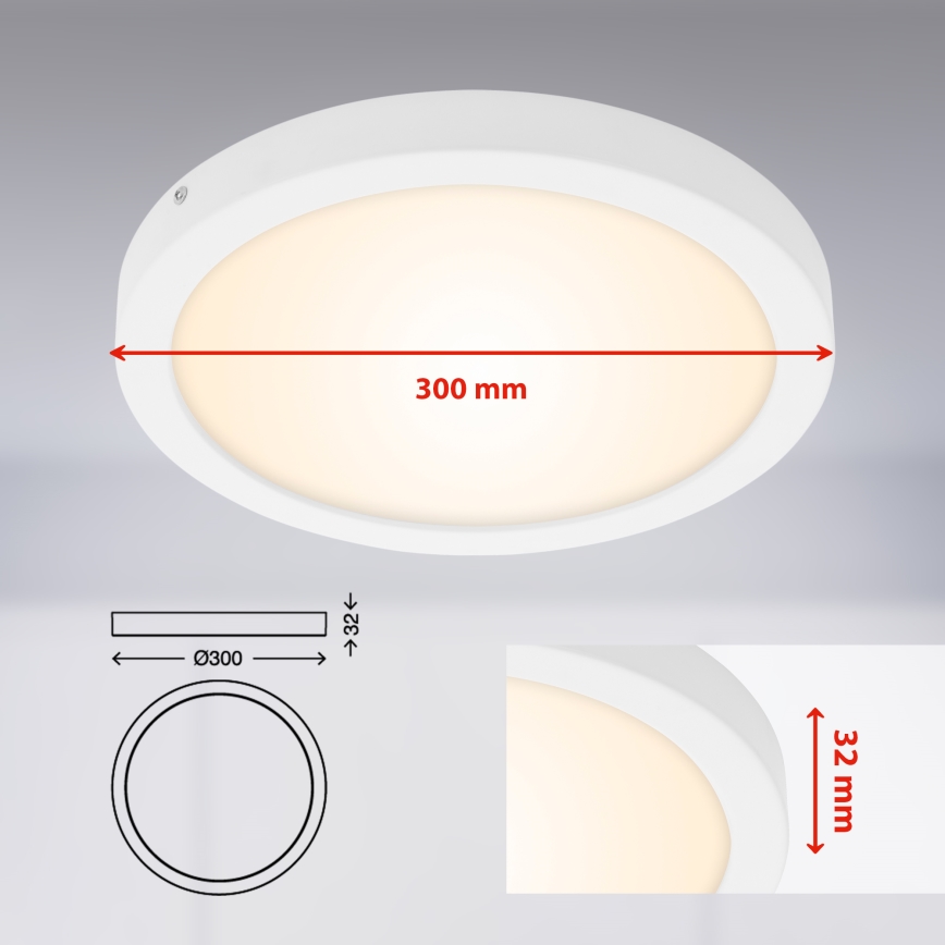Briloner 7141-016 - LED Ceiling light FIRE LED/21W/230V