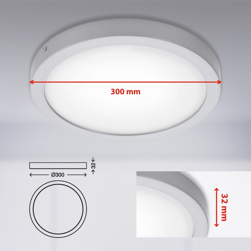 Briloner 7141-414 - LED Ceiling light FIRE LED/21W/230V 4000K