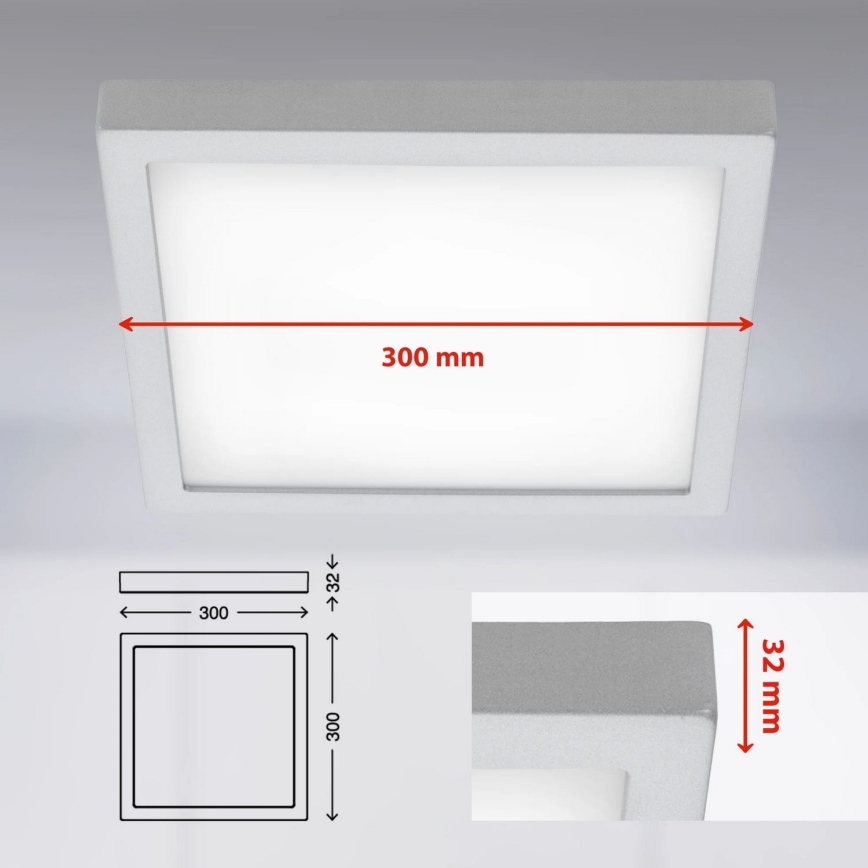 Briloner 7142-414 - LED Ceiling light FIRE LED/21W/230V 4000K
