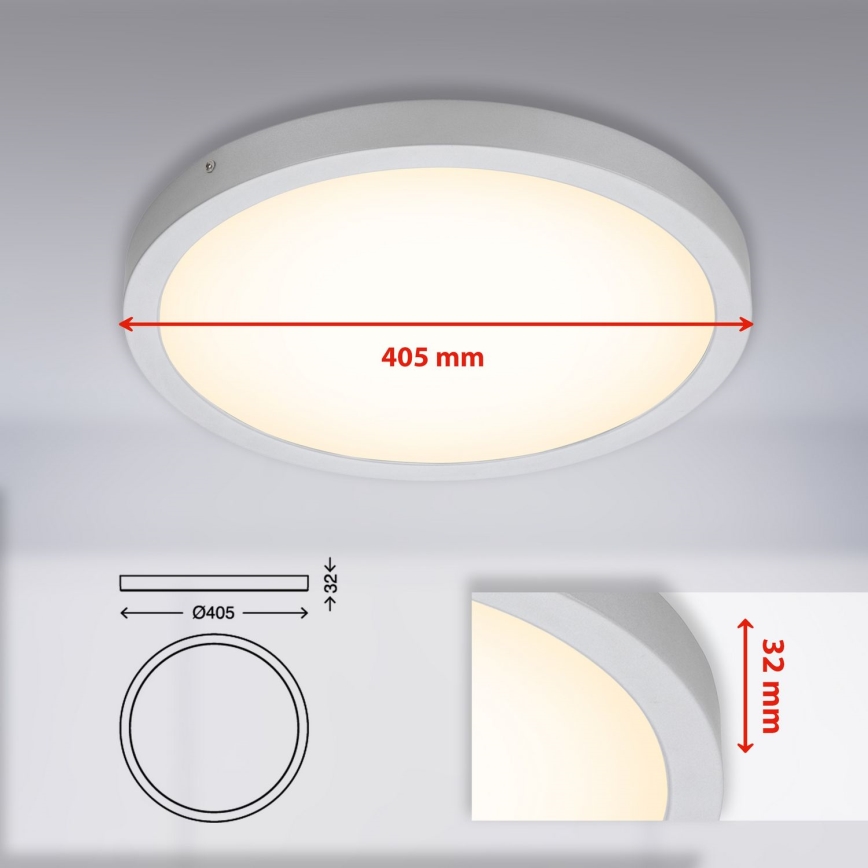 Briloner 7143-014 - LED Ceiling light FIRE LED/24,5W/230V 3000K