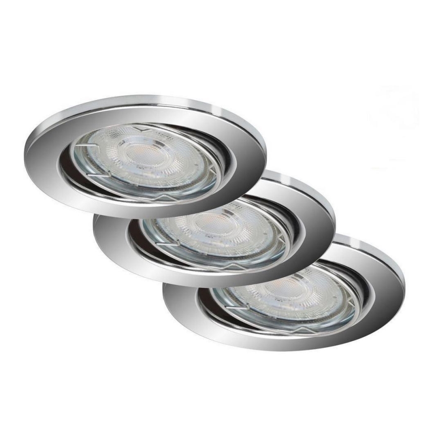 Briloner 7148-038 - SET 3xLED Dimmable bathroom light 1xGU10/5W/230V IP23