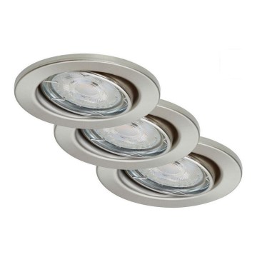 Briloner 7149-032 - SET 3xLED Dimmable bathroom light 1xGU10/5W/230V IP23