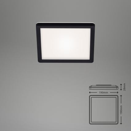 Briloner 7153-415 - LED Ceiling light SLIM LED/12W/230V 19x19 cm