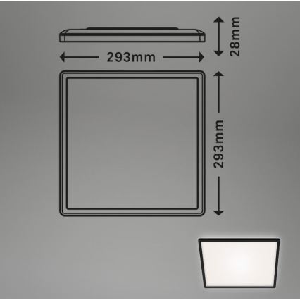 Briloner 7156-415 - LED Ceiling light SLIM LED/18W/230V