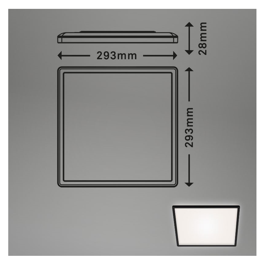 Briloner 7156-415 - LED Ceiling light SLIM LED/18W/230V