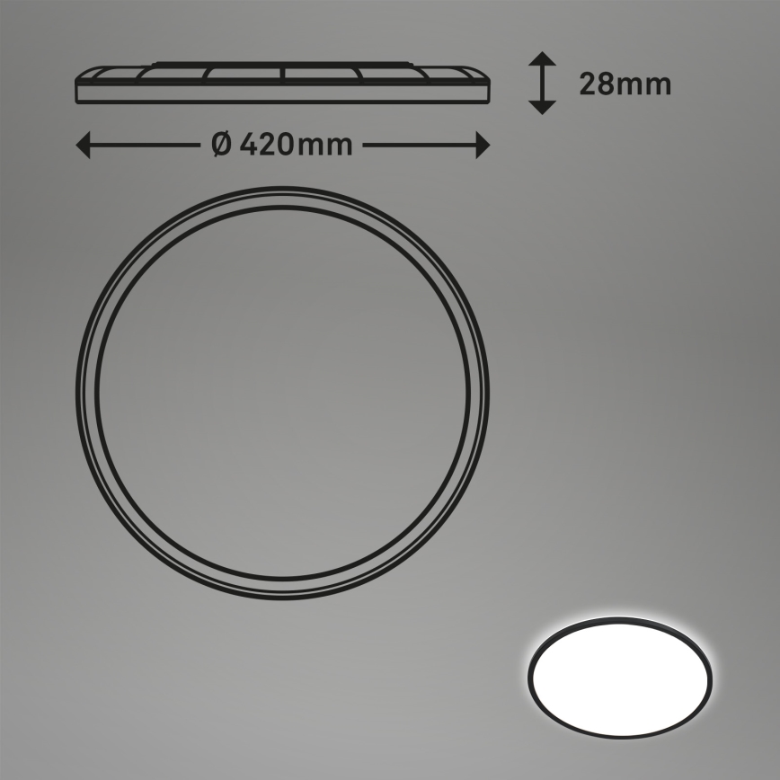 Briloner 7157-415 - LED Ceiling light SLIM LED/22W/230V d. 42 cm