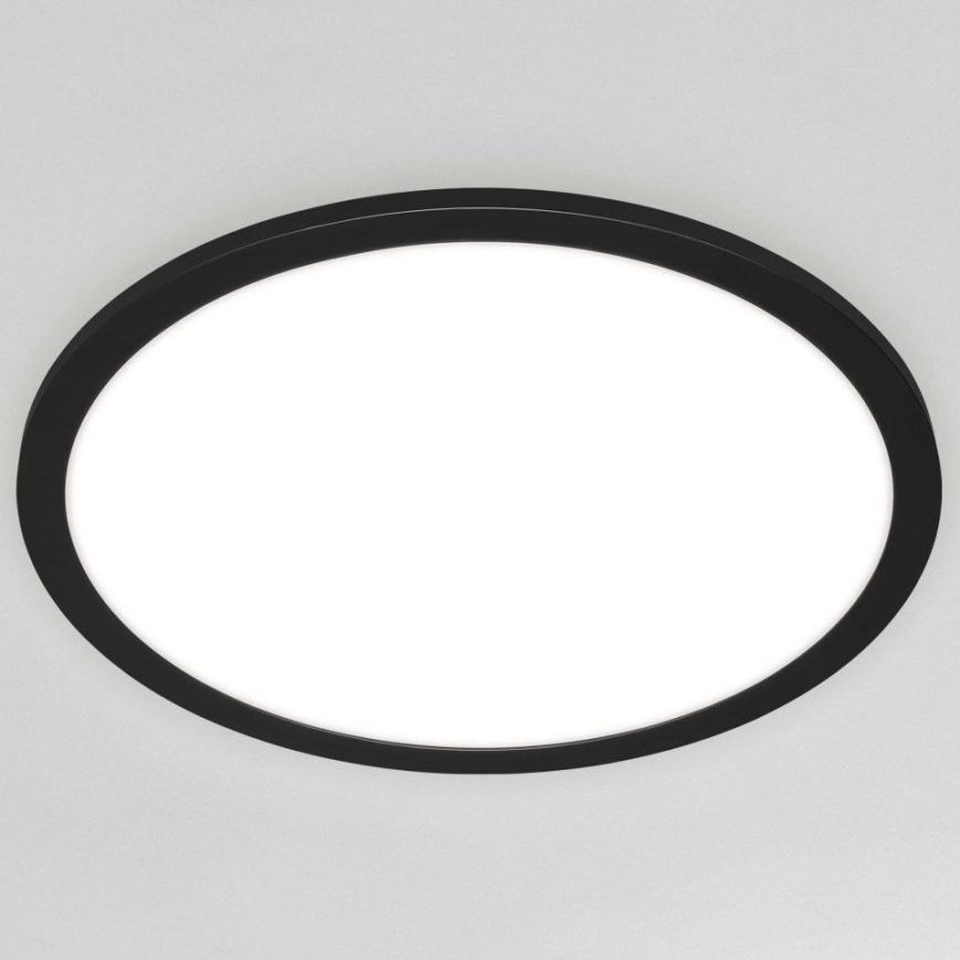 Briloner 7168-015 - LED Dimmable ceiling light PIATTO LED/22W/230V 3000-6500K d. 40 cm black + remote control