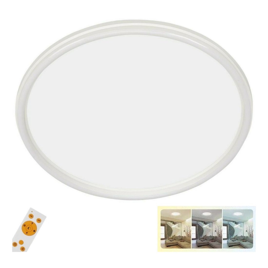 Briloner 7173-016 - LED Dimmable surface-mounted panel DOUBLE CCT LED/30W/230V + LED/6,5W 3000K-6500K + Remote control