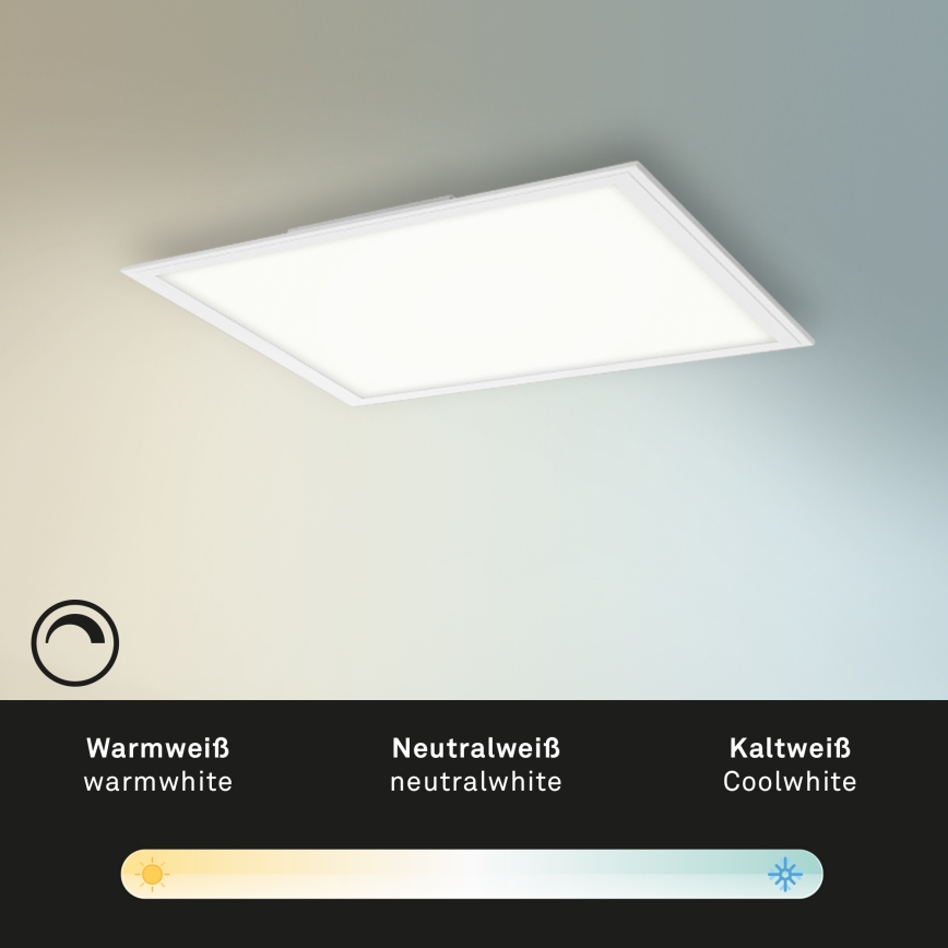 Briloner 7179-016 - LED Dimmable ceiling light PIATTO LED/24W/230V 3000-6500K + remote control