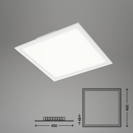 Briloner 7179-016 - LED Dimmable ceiling light PIATTO LED/24W/230V 3000-6500K + remote control
