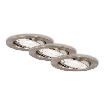 Briloner 7182-032 - SET 3xLED Dimmable bathroom light 1xGU10/5W/230V IP23