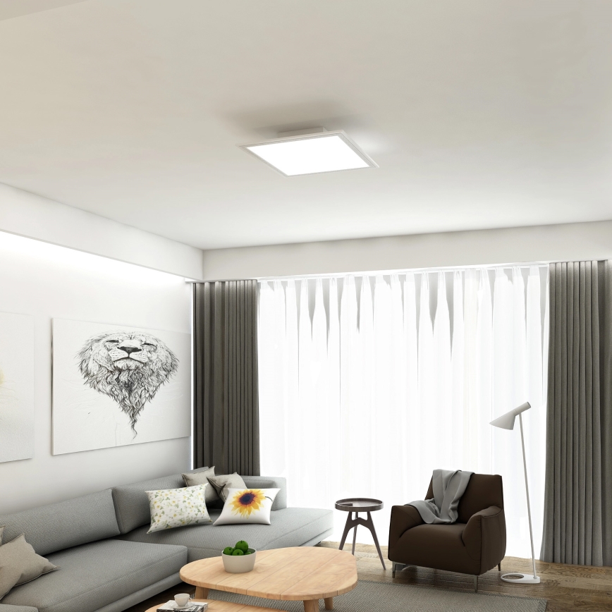 Briloner 7194-016 - LED Dimmable ceiling light SIMPLE LED/18W/230V 3000-6500K + remote control