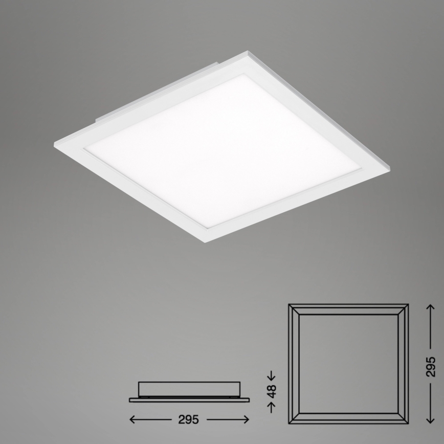 Briloner 7194-016 - LED Dimmable ceiling light SIMPLE LED/18W/230V 3000-6500K + remote control