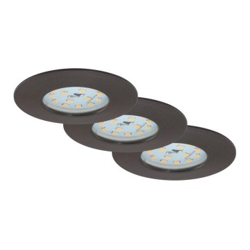 Briloner 7204-031 - SET 3x LED Bathroom recessed light ATTACH LED/5W/230V IP44