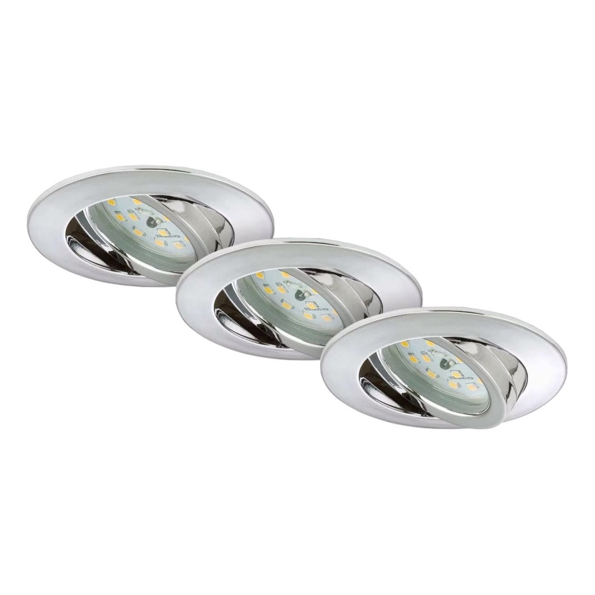 Briloner 7209-038 - SET 3x LED Bathroom recessed light LED/5W/230V IP23