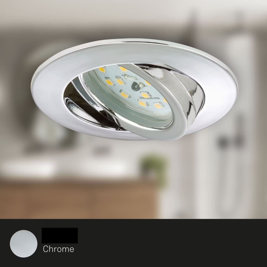 Briloner 7209-038 - SET 3x LED Bathroom recessed light LED/5W/230V IP23