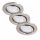 Briloner 7221-032 - SET 3x LED Bathroom recessed light 1xGU10/3W/230V IP23 matte chrome