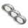 Briloner 7221-038 - SET 3x LED bathroom recessed light 1xGU10/3W/230V IP23 shiny chrome
