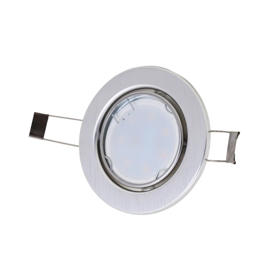 Briloner 7221-039 - SET 3x LED bathroom recessed light 1xGU10/3W/230V IP23 silver