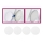 Briloner 7224-040 - SET 4x Diffuser for recessed lights d. 69 mm