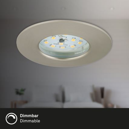 Briloner 7231-032 - SET 3x LED Dimmable bathroom recessed ATTACH light LED/5,5W/230V IP44